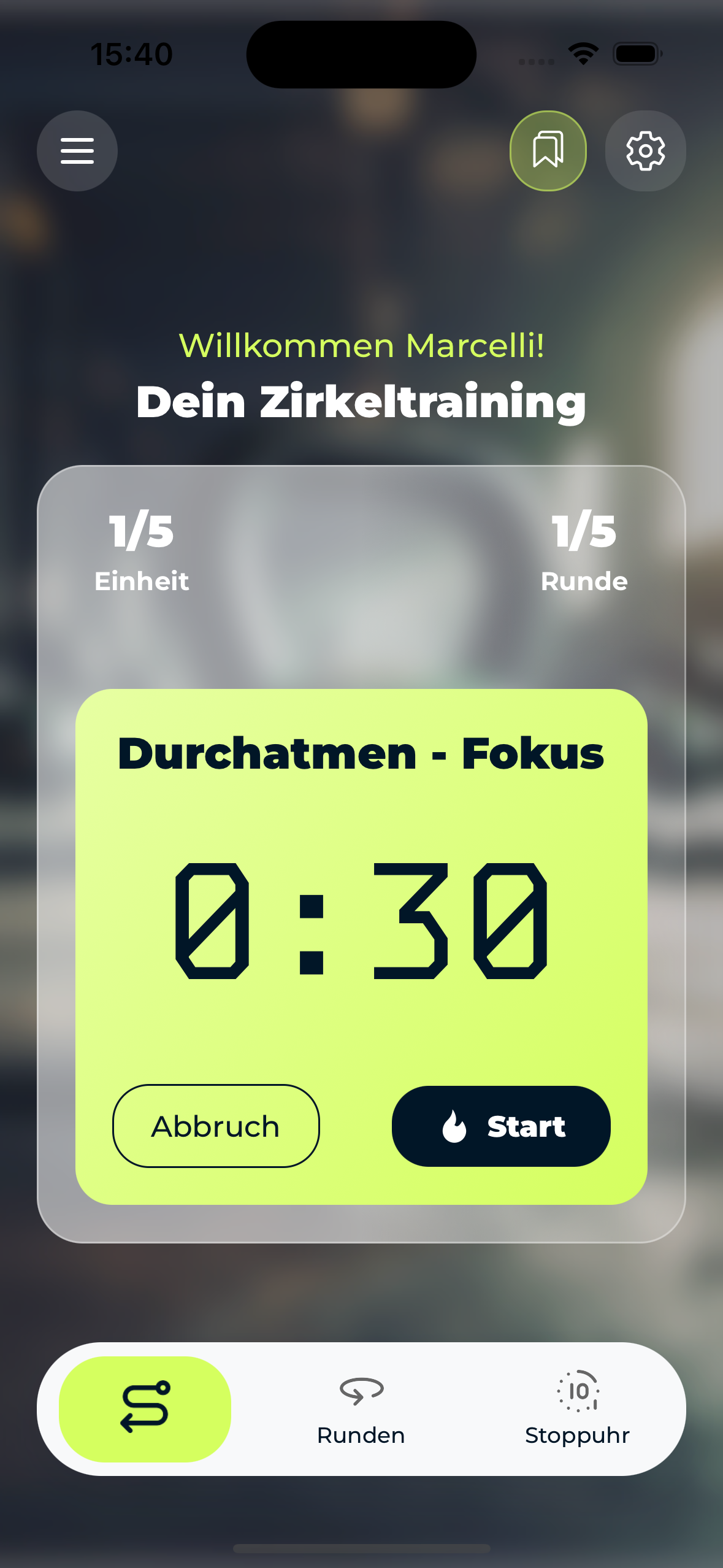 Zirkeltraining